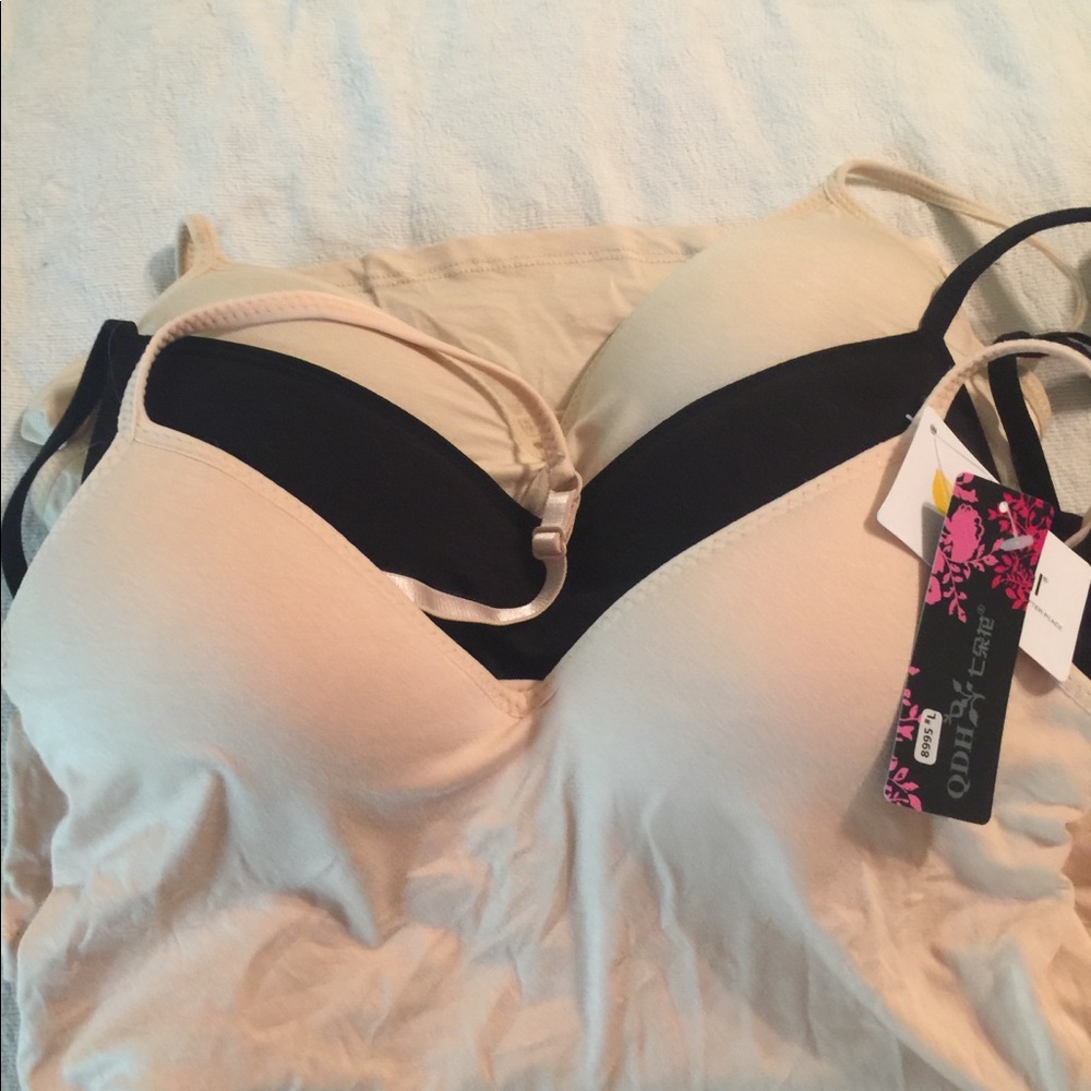 3 Beautiful Soft Camisoles with padding 34C
